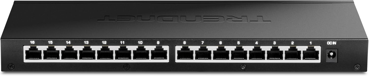 TRENDnet 16-Port Unmanaged 2.5G Ethernet Switch for Fast Networking