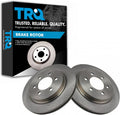 TRQ Rear Brake Rotors Set Vented Compatible with 2018-2021 Ford Trucks