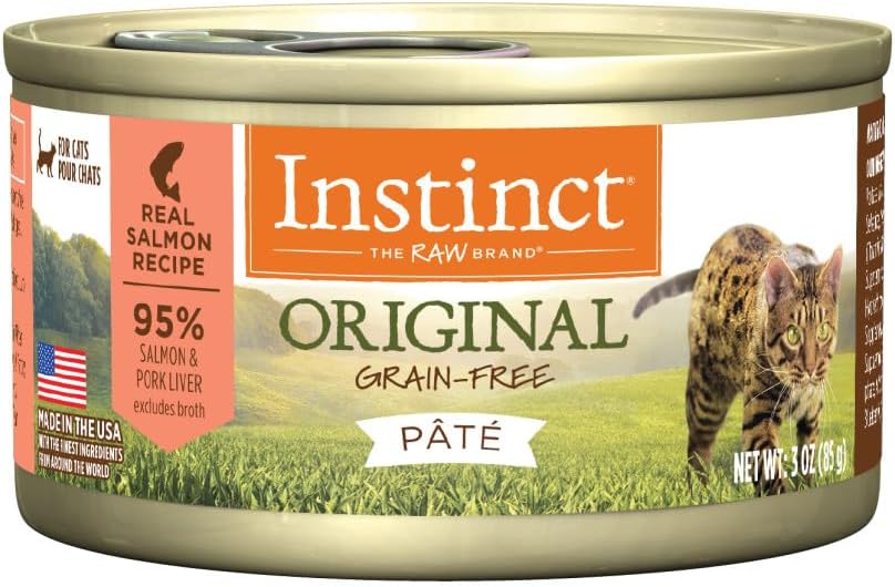 Instinct Original Pate Wet Cat Food with Real Salmon, Grain Free