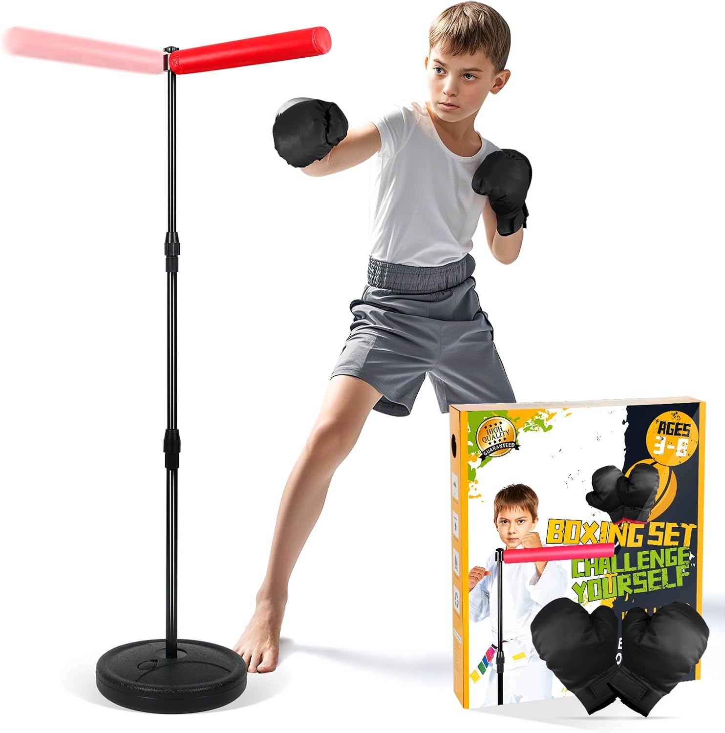 INNOLIFE 360 Spinning Reflex Bar Set - Kids Boxing Fun