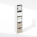 Furinno Reed 5-Tier Open Shelf Multipurpose Closet Storage - Space