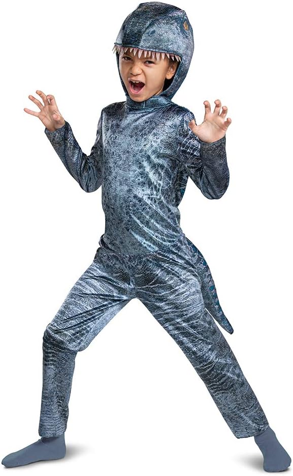 Jurassic World Kids Velociraptor Costume with Headpiece and Tail