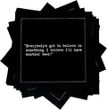 FIVE STAR NAPKINS Black Cotton Bar Napkins for Elegant Events