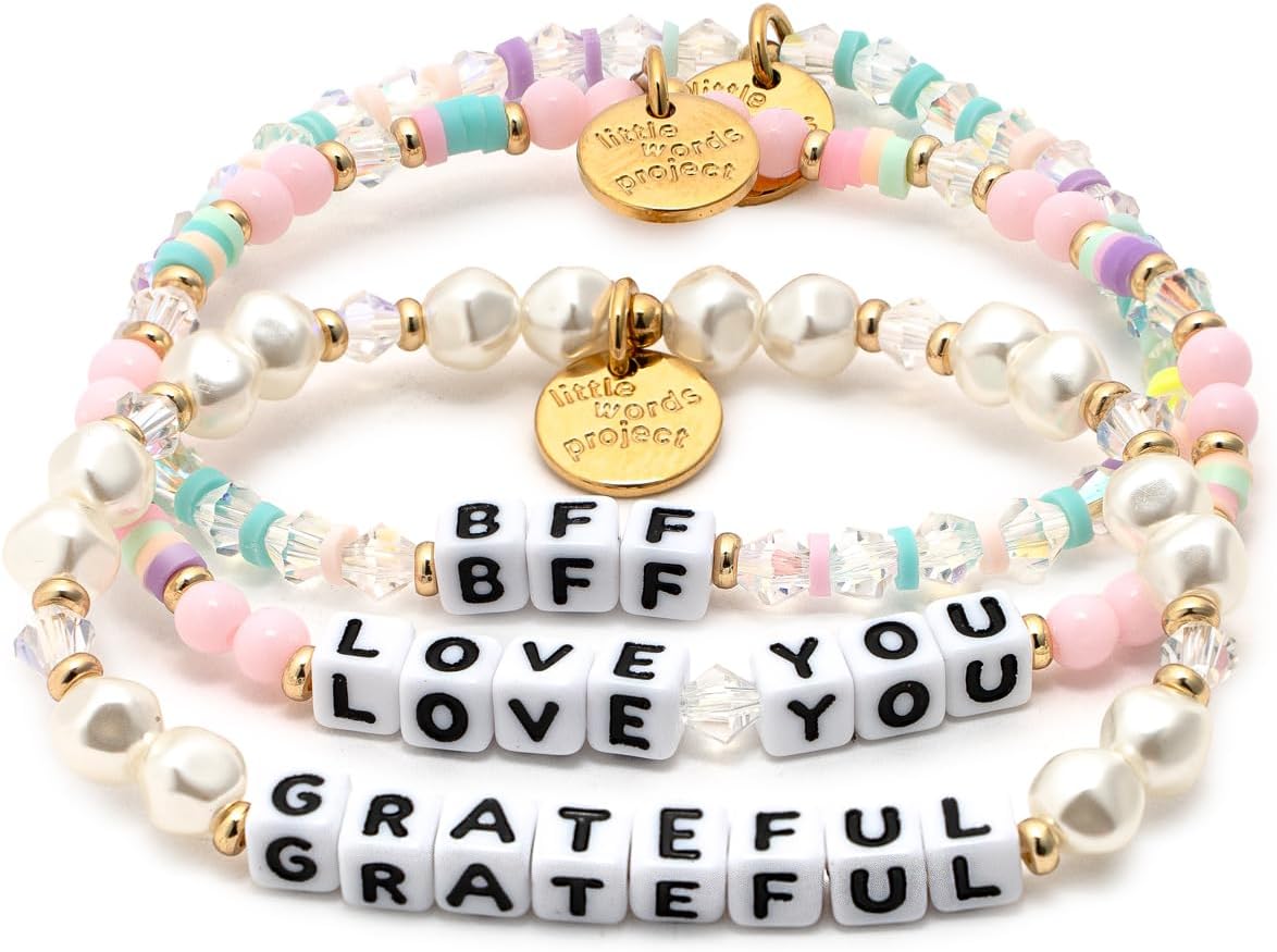 Little Words Project Mother's Day Gift: Original Word Bracelet Set