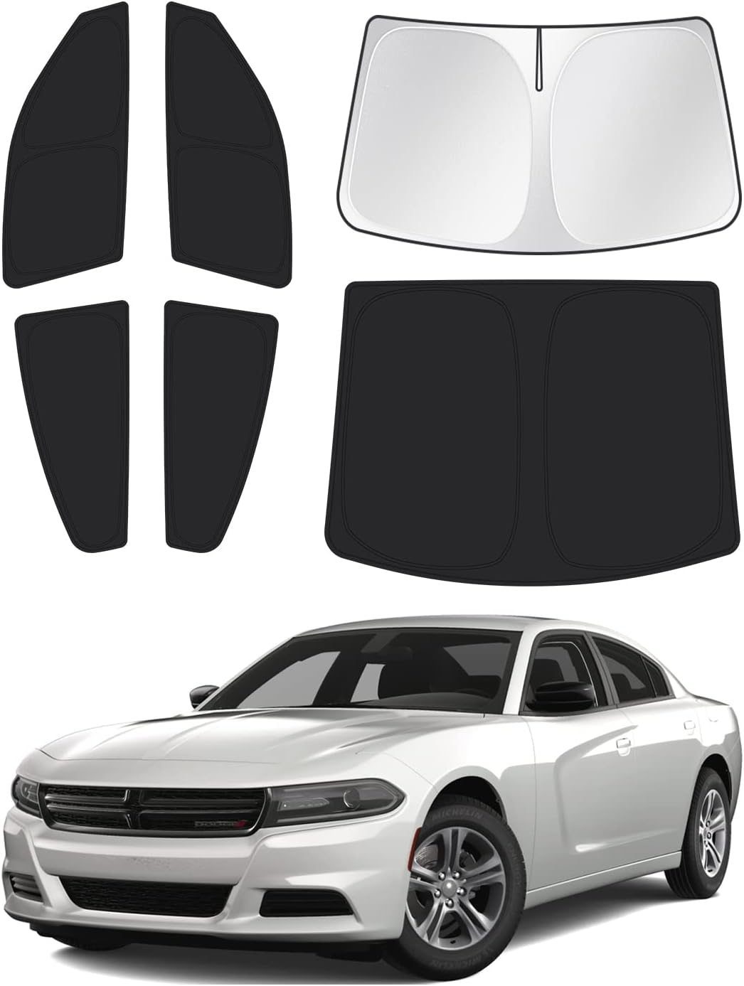 Windshield Sun Shade for Dodge Charger 2011-2024 Keeps Cool
