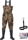 Bootfoot Fishing Chest Waders with Boots - Lightweight Waterproof