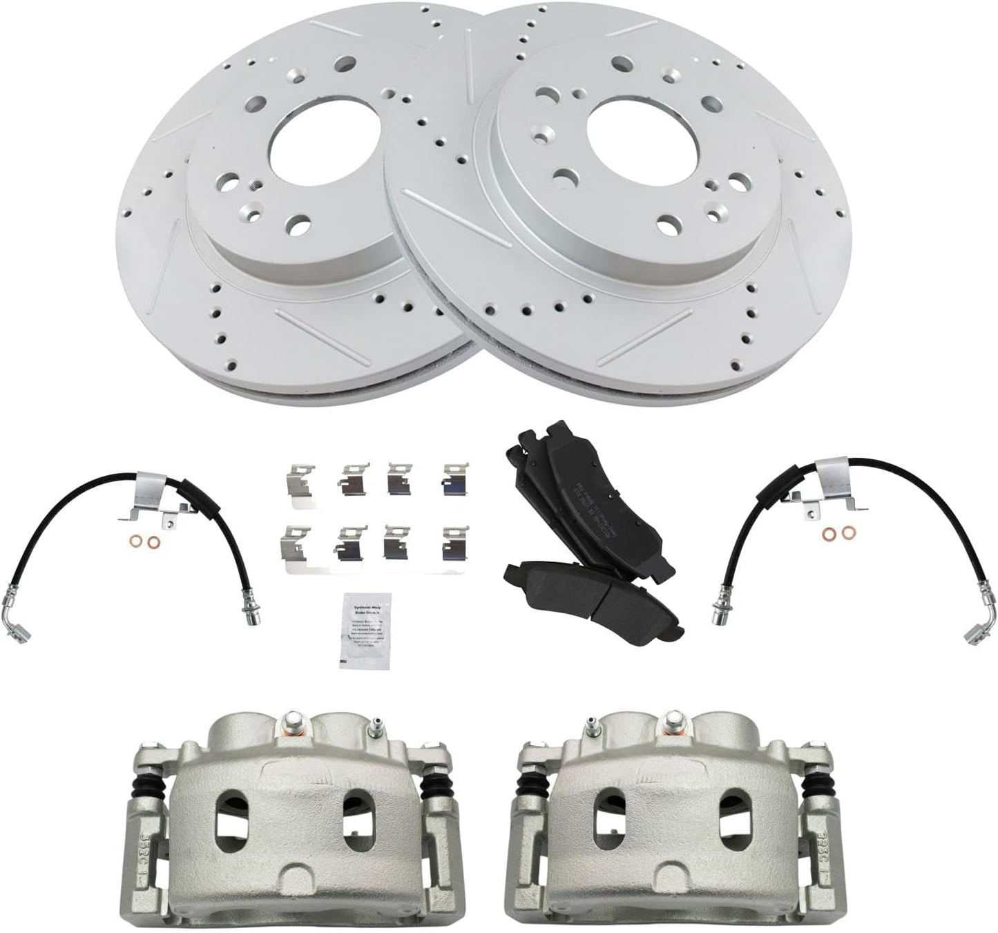 TRQ Brake Pad & Rotor Kit for Cadillac and Chevrolet Vehicles