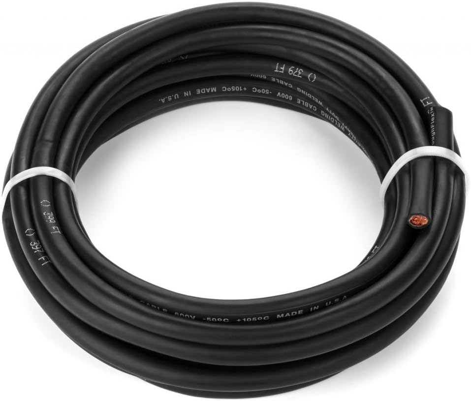 Premium Extra Flexible Welding Cable 600 Volt - 25 Feet Long