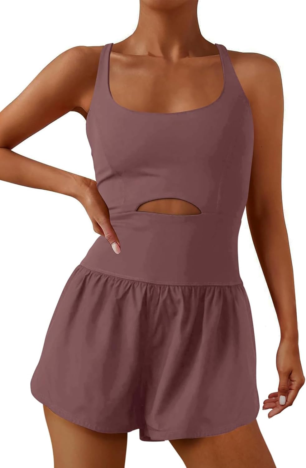 ReachMe Womens Running Onesie Athletic Romper for Workout