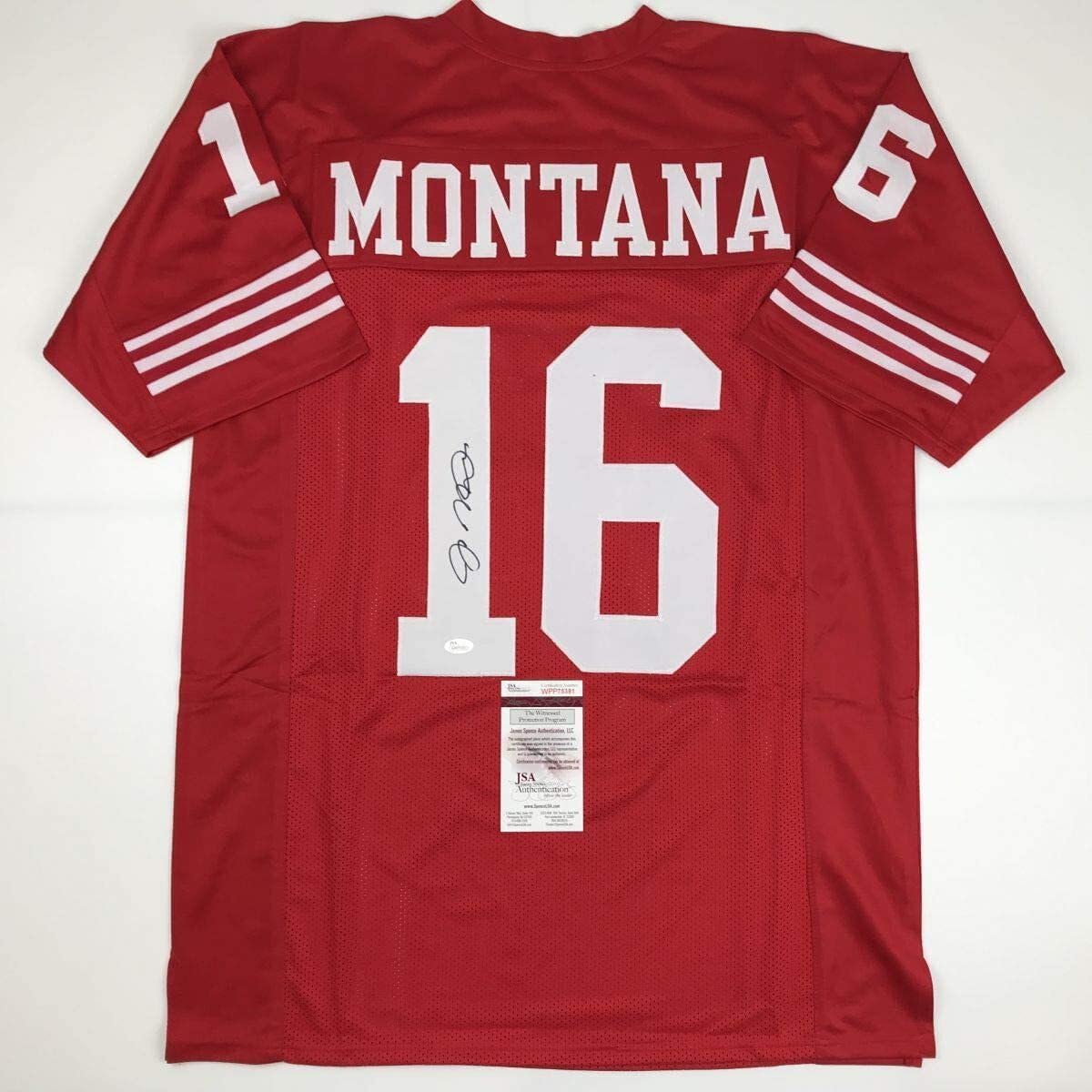 Autographed Joe Montana San Francisco Red Football Jersey Review