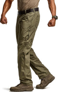 CQR Men's Military Cargo Pants - Rugged Water Resistant Tactical Fit