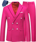 MOGU Men's Tailored Tuxedo Blazer and Trousers for Formal Events