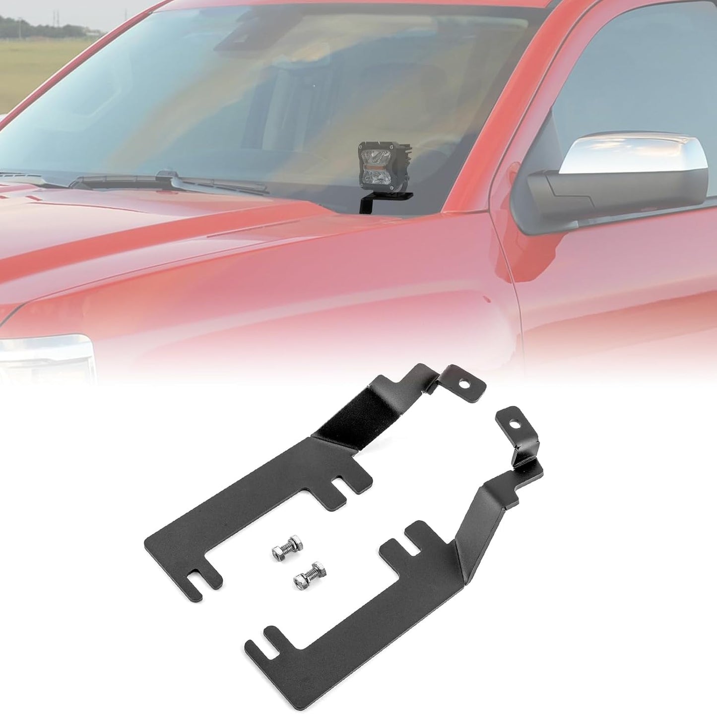 WeiSen Hood Hinge Ditch Light Mounting Brackets for Chevy