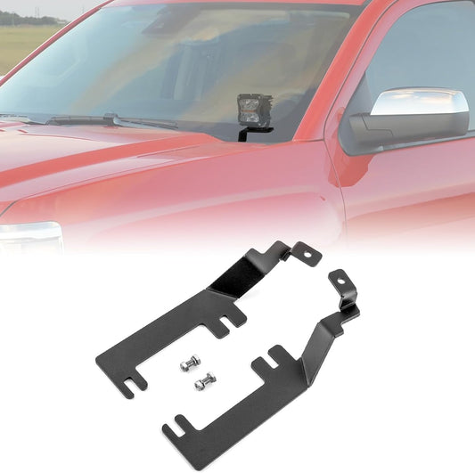 WeiSen Hood Hinge Ditch Light Mounting Brackets for Chevy