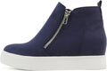 Women's Hidden Wedge Sole Booties Ankle Heels Sneaker Shoes