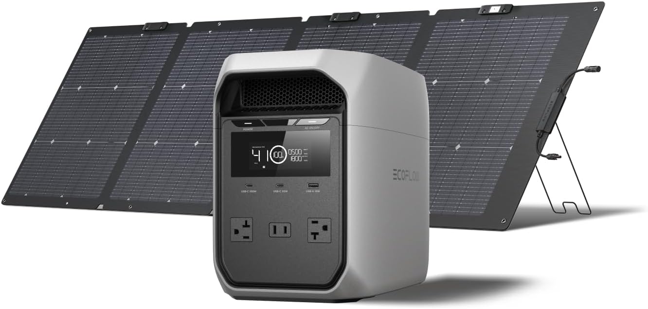 EcoFlow DELTA 3 Classic Solar Generator with 220W Panel