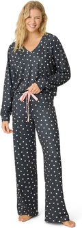 PJ Salvage Cloud Jersey Open-Bottom Pajama Set - Soft Lounge Two-Piece