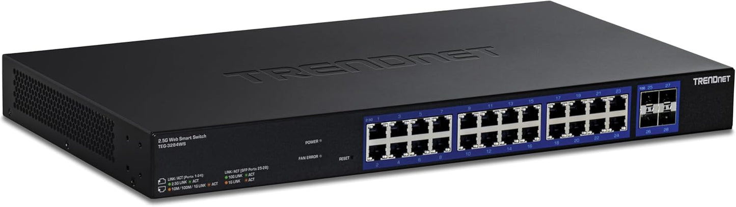 TRENDnet 28-Port Multi-Gig Web Smart Switch for High Speed