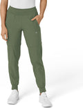 W123 Women's Comfort Waist Cargo Jogger Scrub Pant (Style TMWP)