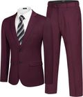 COOFANDY Men's 2 Piece Suits Classic Fit 2 Button Tuxedo Jacket