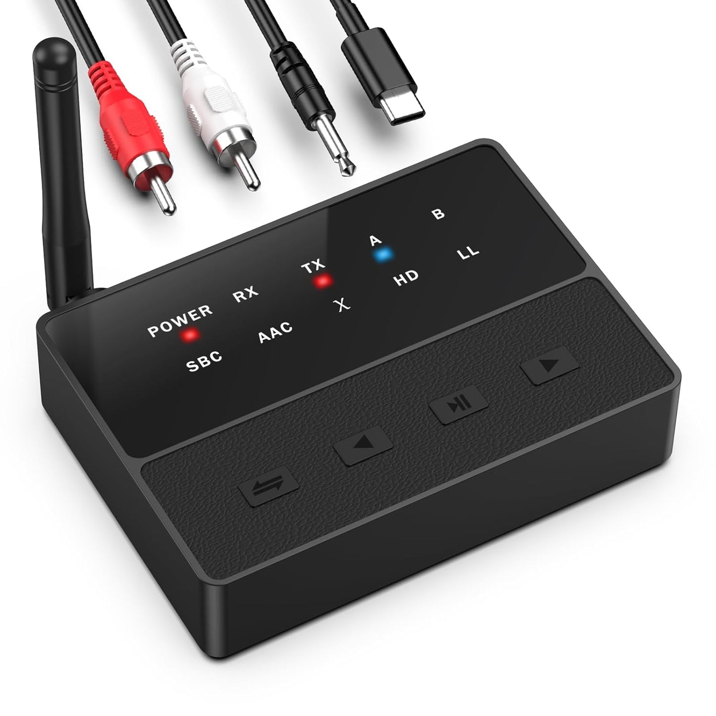 Bomivoi Bluetooth 5.3 Transmitter: Low Latency, Dual Headphone Support