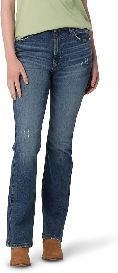 Wrangler Women's High Rise Bold Boot Jean for Stylish Comfort