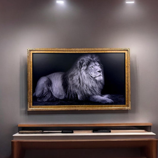 Handmade Marble Gold TV Frame for 55 Samsung The Frame TV