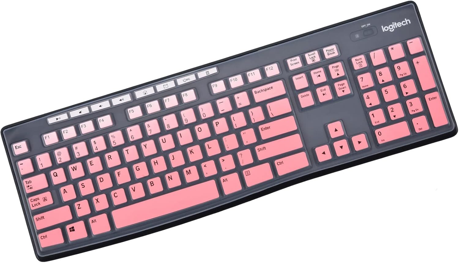 Protective Pink Keyboard Cover for Logitech MK