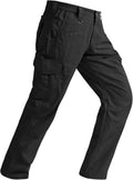 Mens Tactical Pants Ripstop Cargo Work Pants with 9 Pockets - Water
