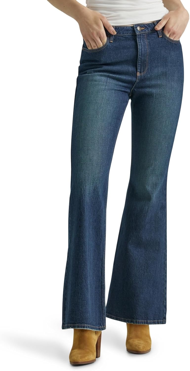 Wrangler Womens High Waisted Fierce Flare Jean for Style