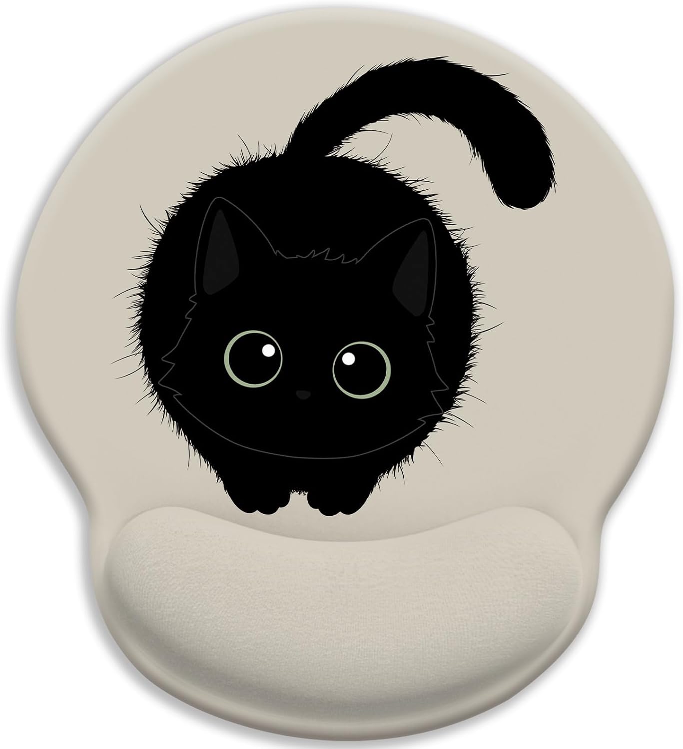 Comfort Cat Mouse Pad with Wrist Support