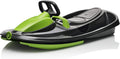 Snow Sled for Kids, Adults - Toboggan Sled with Steering Wheel