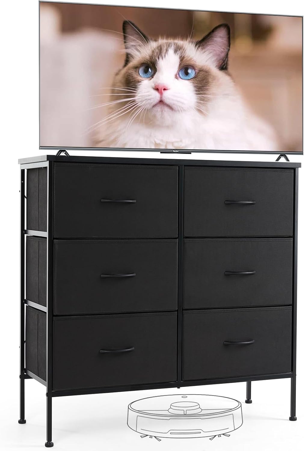Sweetcrispy Dresser for Bedroom with 6 Storage Drawers and More