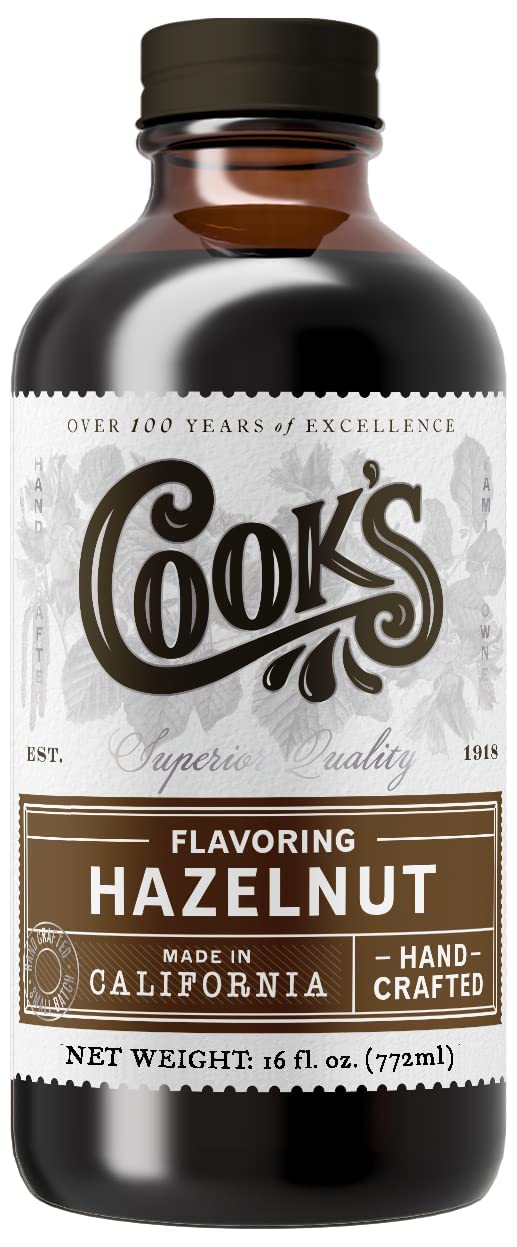 Cook's Pure Hazelnut Flavor for Baking and Cooking, 16 oz