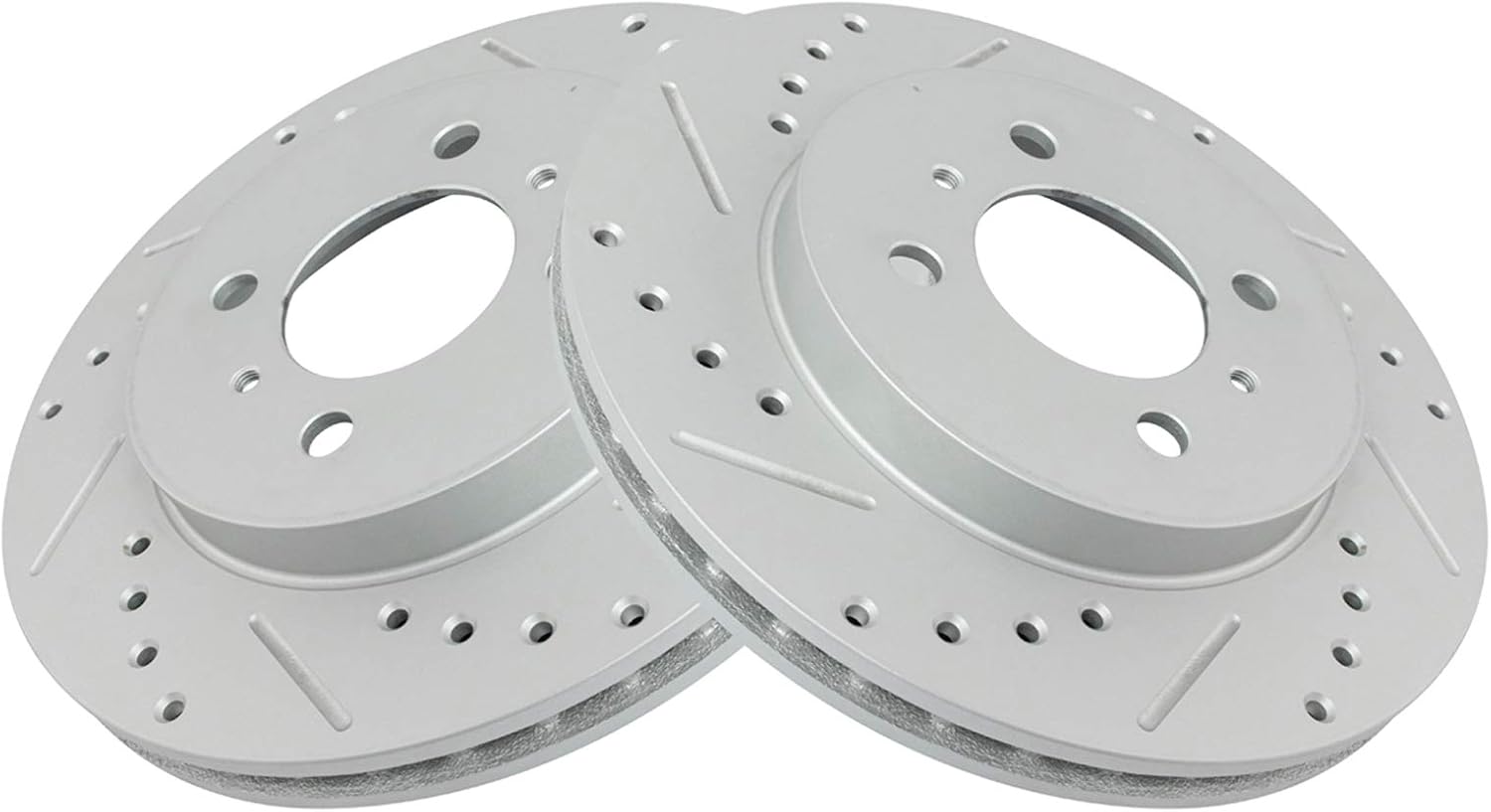 TRQ Front Performance Brake Rotors Set for Mitsubishi Vehicles