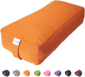 100% Cotton Rectangular Yoga Bolster Pillow 28 x 12 x 8 in - Firm