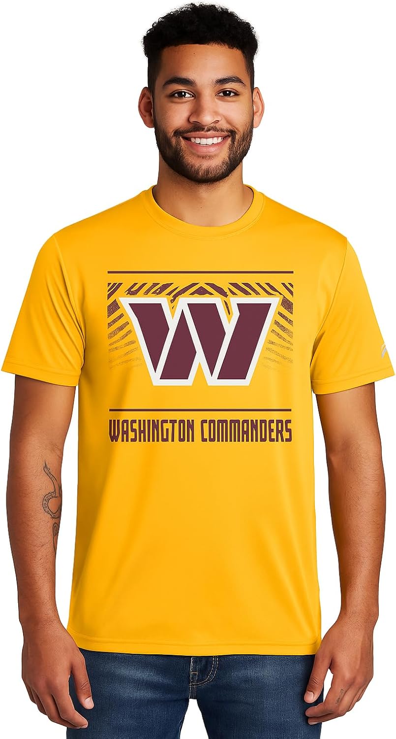 Zubaz NFL Men's Short Sleeve Team Graphic T-Shirt for Fans