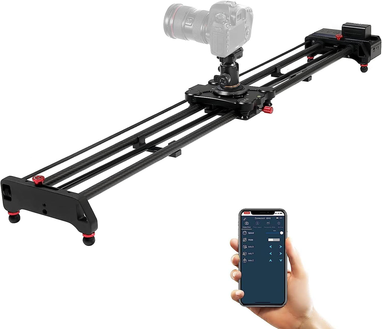 GVM 48in Motorized Camera Slider for Professional Photography