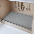 Under Sink Silicone Mat 40in x 19in Grey - Heavy Duty Drip Tray