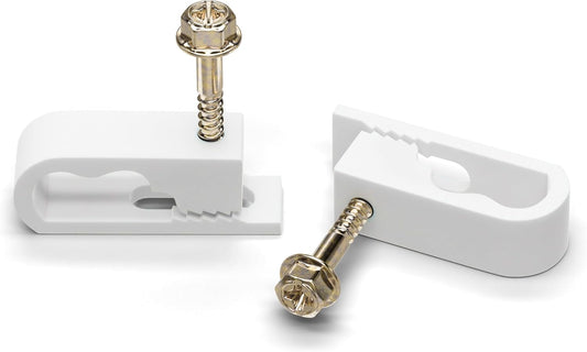Wire Management Made Easy - 100x Dual Cable Clips by THE CIMPLE CO