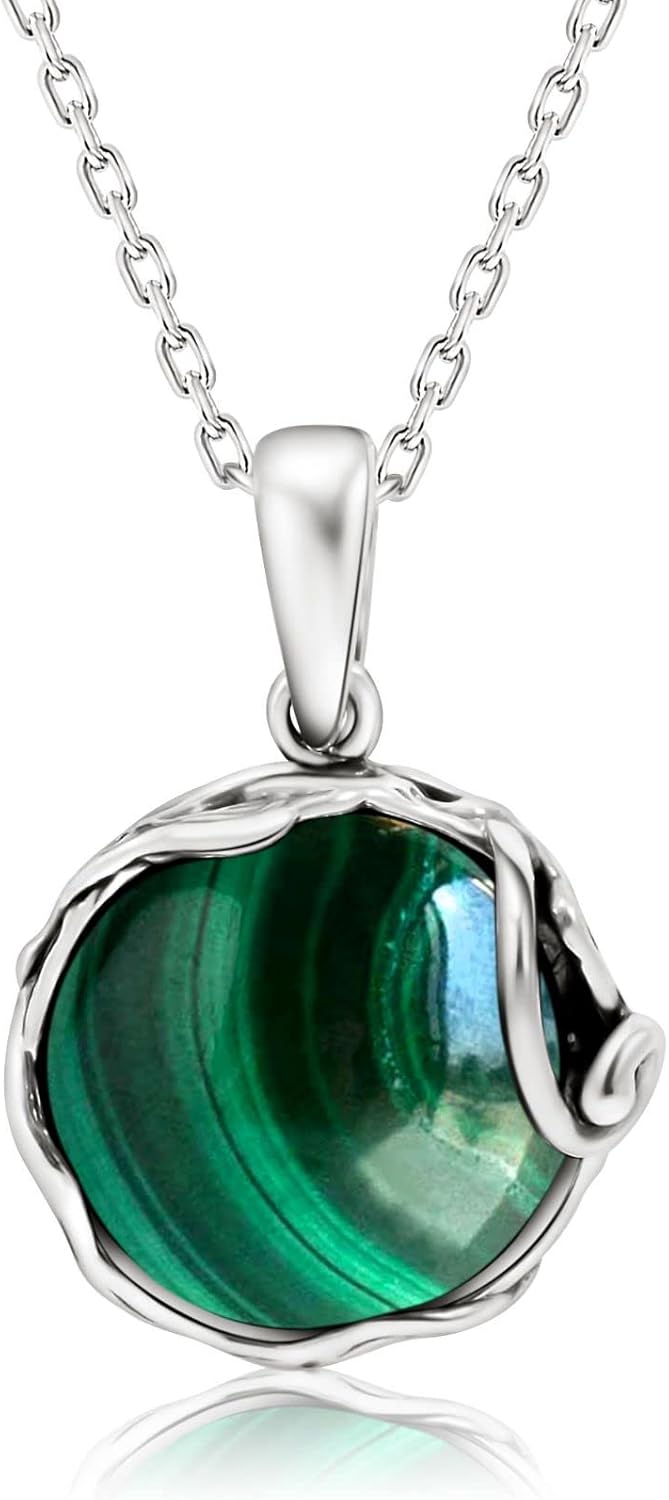 Gemstone Necklaces for Women Silver - Timeless Gothic Jewelry