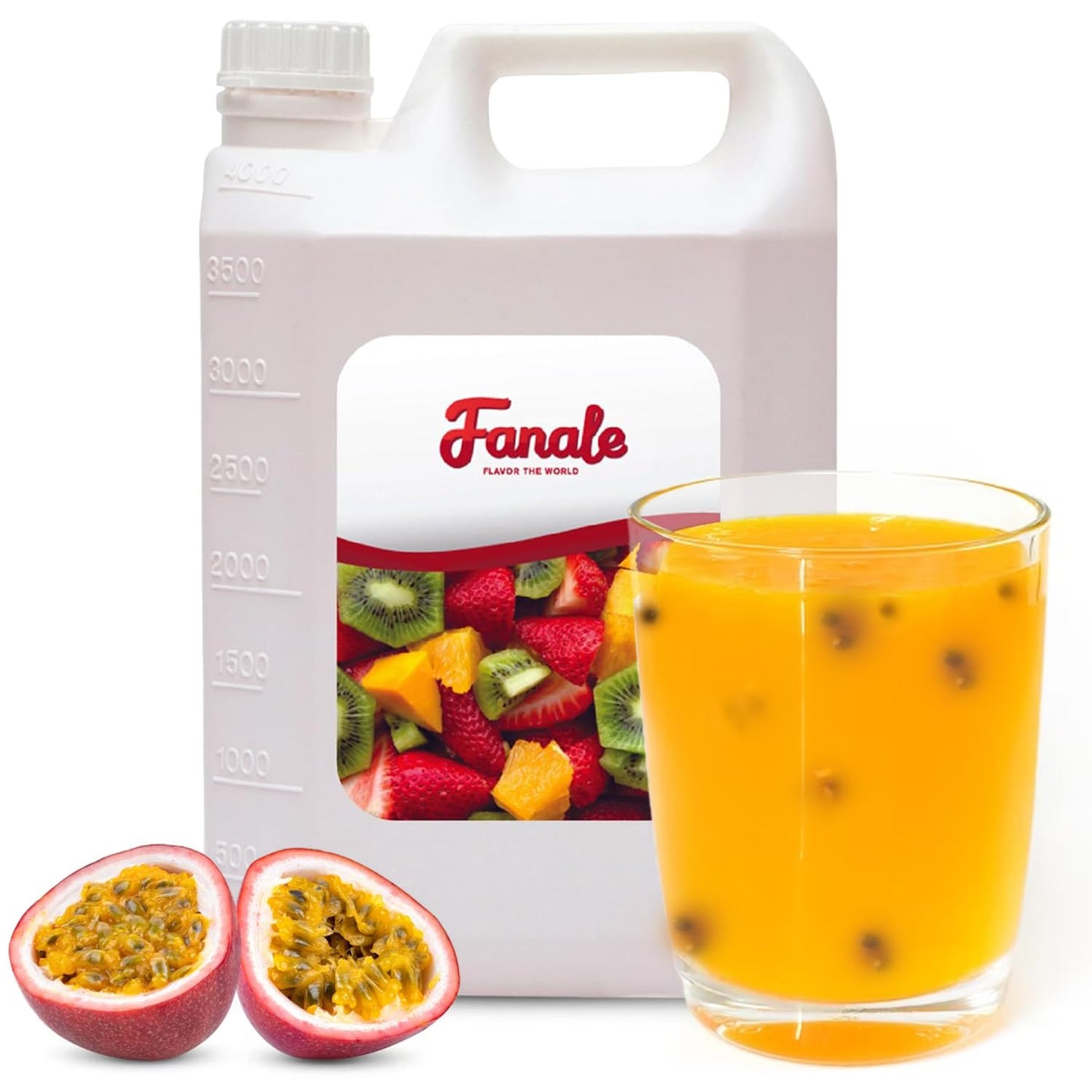 Fanale Premium Passion Fruit Flavor Syrup for Bubble Tea 11 lb