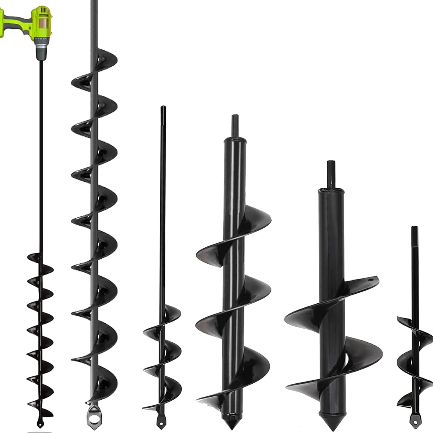 5 Set Heavy Duty Garden Auger Drill Bit for Planting Ease