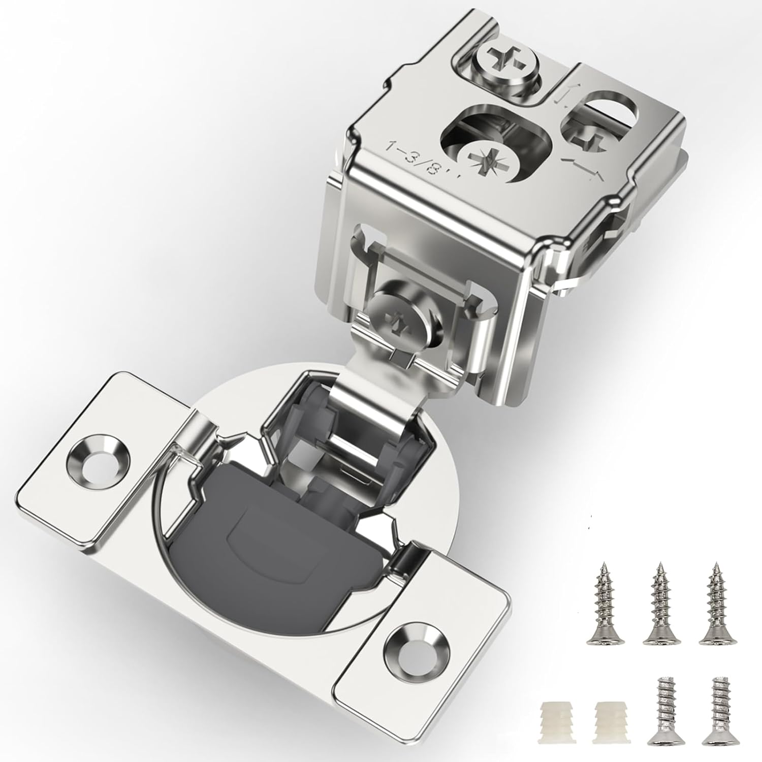 Furniware 20 Pieces Soft Close Cabinet Hinges for Face Frame