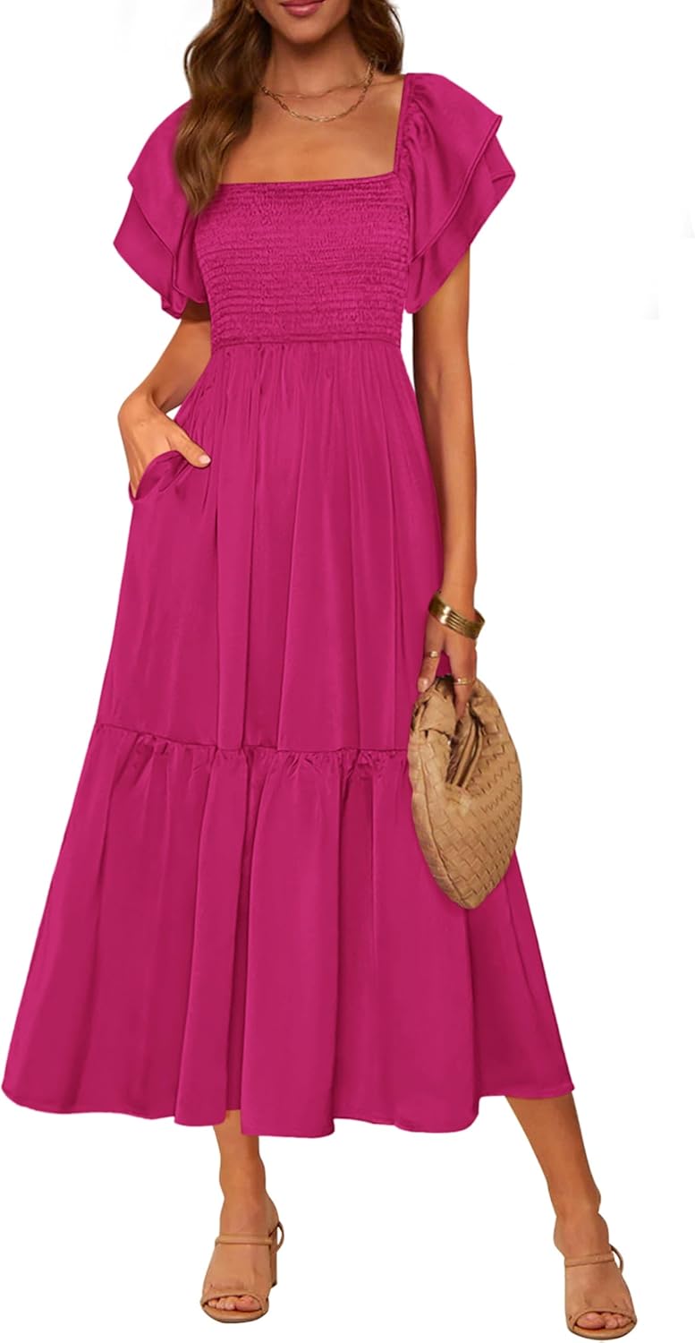 MASCOMODA Womens Summer Casual Midi Dress for Every Occasion