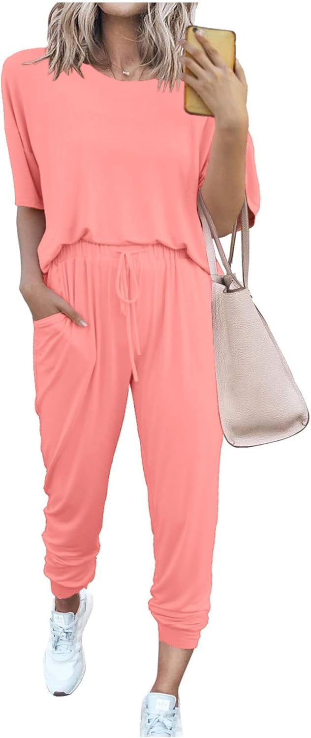 PRETTYGARDEN Women's Two Piece Sets for Summer Travel and Lounge