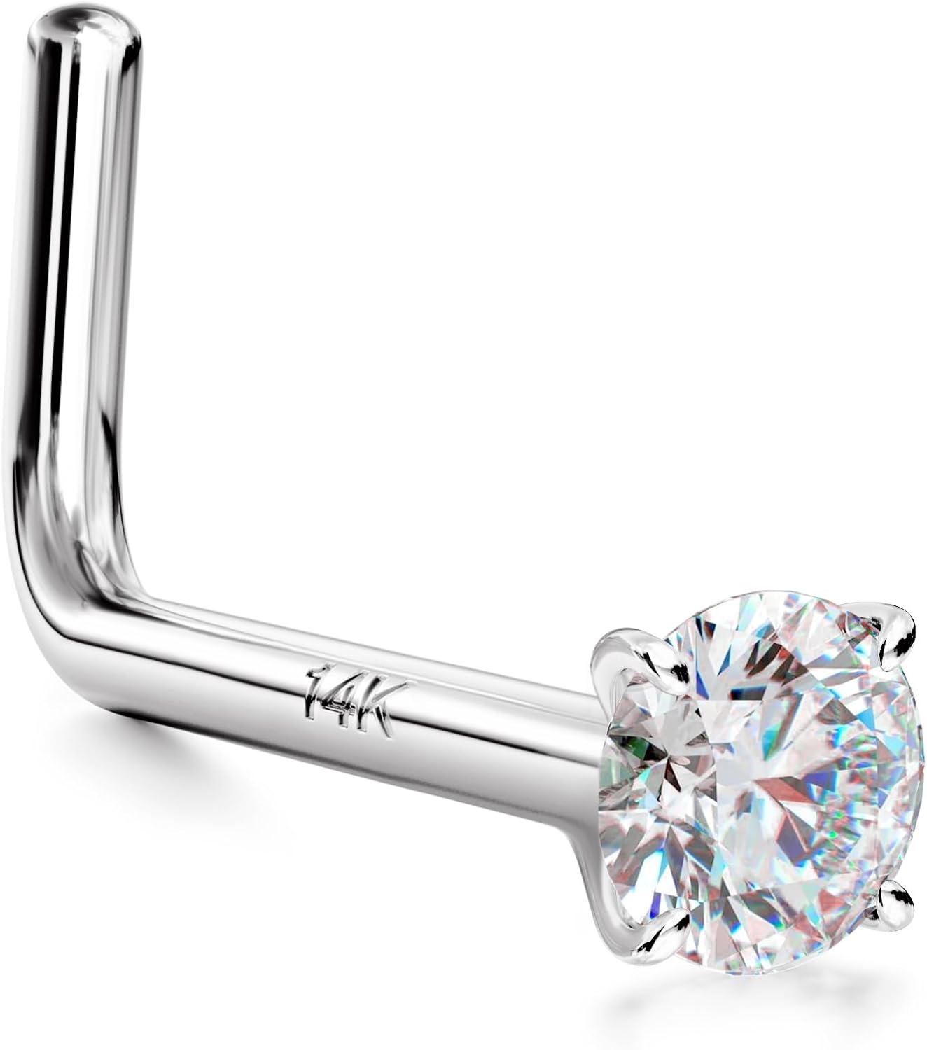 14K Gold Nose Rings Studs for Hypoallergenic Nose Piercings