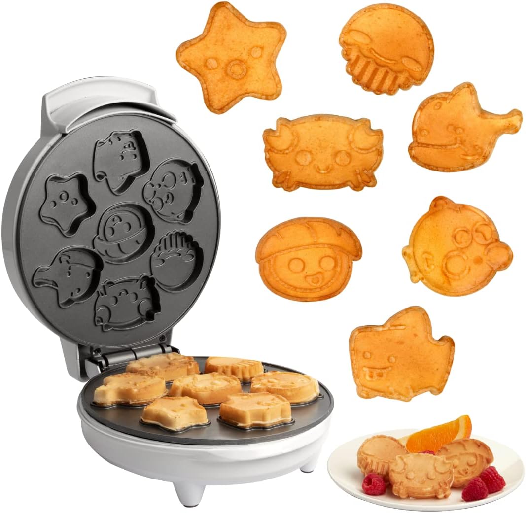 Sea Creature Waffle Maker - 7 Ocean Animal Shapes, Fun Breakfast!