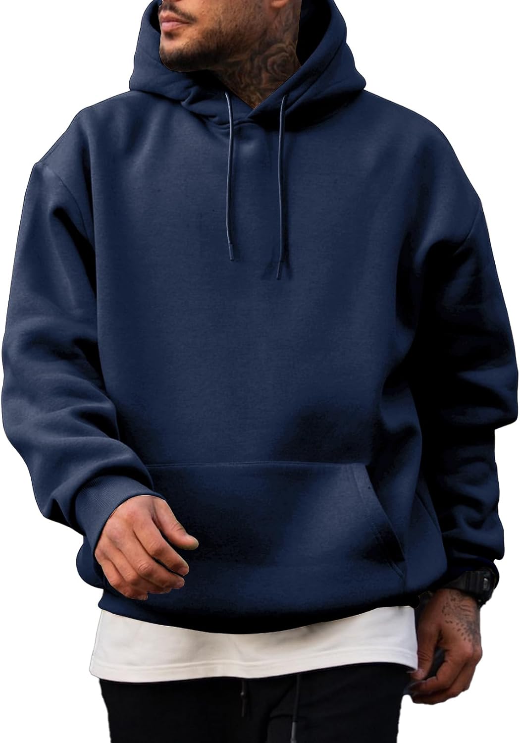 JMIERR Mens Casual Cotton Hooded Sweatshirts for Everyday Wear