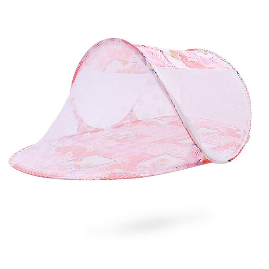 Breathable Baby Crib Net - Zipper Closure, Foldable & Safe